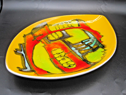 Poole pottery delphis dish - 'delphis',
