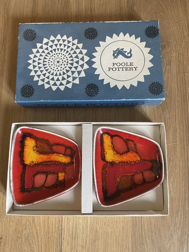 Poole pottery delphis - pottery, boxed